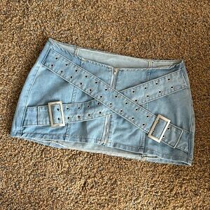 Y2K Demin Mini Skirt